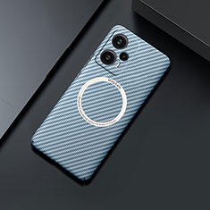 Coque Plastique Rigide Etui Housse Mat Serge avec Mag-Safe Magnetic Magnetique pour Xiaomi Poco F5 5G Bleu Ciel