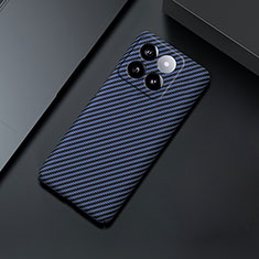 Coque Plastique Rigide Etui Housse Mat Serge pour Xiaomi Mi 14 5G Bleu