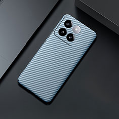 Coque Plastique Rigide Etui Housse Mat Serge pour Xiaomi Mi 14 Pro 5G Bleu Ciel