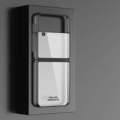 Coque Plastique Rigide Etui Housse Mat T01 pour Samsung Galaxy Z Flip4 5G Noir