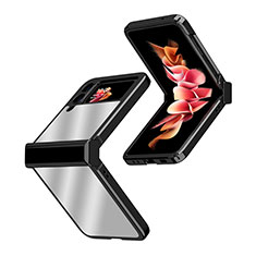 Coque Plastique Rigide Etui Housse Mat T02 pour Samsung Galaxy Z Flip3 5G Noir