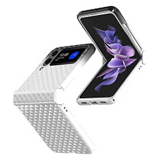 Coque Plastique Rigide Etui Housse Mat T03 pour Samsung Galaxy Z Flip4 5G Blanc