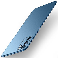 Coque Plastique Rigide Etui Housse Mat YK1 pour Oppo Reno6 Pro 5G India Bleu