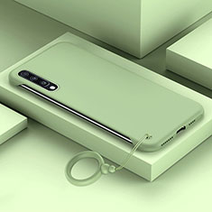 Coque Plastique Rigide Etui Housse Mat YK1 pour Samsung Galaxy A70 Pastel Vert