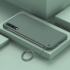 Coque Plastique Rigide Etui Housse Mat YK1 pour Samsung Galaxy A70 Vert Nuit