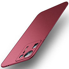 Coque Plastique Rigide Etui Housse Mat YK1 pour Xiaomi Mi Mix 4 5G Rouge