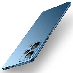 Coque Plastique Rigide Etui Housse Mat YK1 pour Xiaomi Poco F5 5G Bleu