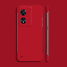 Coque Plastique Rigide Etui Housse Mat YK2 pour Oppo A98 5G Rouge