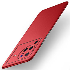 Coque Plastique Rigide Etui Housse Mat YK2 pour Vivo X80 Pro 5G Rouge