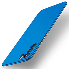 Coque Plastique Rigide Etui Housse Mat YK3 pour Oppo Reno6 Pro 5G India Bleu