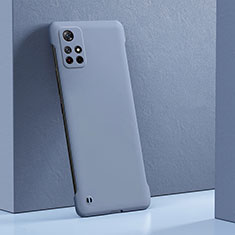 Coque Plastique Rigide Etui Housse Mat YK4 pour Xiaomi Redmi Note 11 Pro+ Plus 5G Gris Lavende
