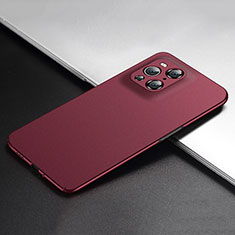Coque Plastique Rigide Etui Housse Mat YK5 pour Oppo Find X3 5G Rouge