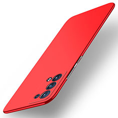 Coque Plastique Rigide Etui Housse Mat YK5 pour Oppo Reno6 Pro 5G Rouge