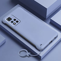 Coque Plastique Rigide Etui Housse Mat YK5 pour Xiaomi Redmi Note 11 Pro+ Plus 5G Gris Lavende