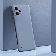 Coque Plastique Rigide Etui Housse Mat YK5 pour Xiaomi Redmi Note 12 Pro 5G Gris Lavende