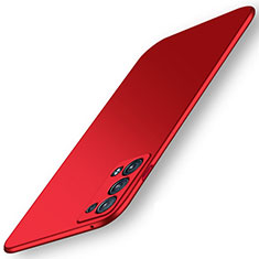 Coque Plastique Rigide Etui Housse Mat YK6 pour Oppo Reno6 Pro+ Plus 5G Rouge