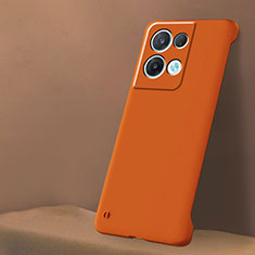 Coque Plastique Rigide Etui Housse Mat YK6 pour Oppo Reno8 5G Orange