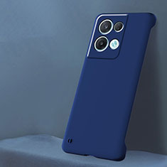 Coque Plastique Rigide Etui Housse Mat YK6 pour Oppo Reno8 Pro 5G Bleu