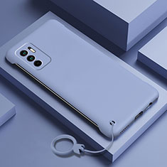 Coque Plastique Rigide Etui Housse Mat YK6 pour Xiaomi Redmi Note 10T 5G Gris Lavende