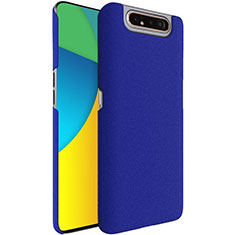 Coque Plastique Rigide Etui Housse Sables Mouvants pour Samsung Galaxy A80 Bleu