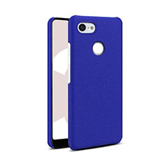 Coque Plastique Rigide Etui Housse Sables Mouvants Q01 pour Google Pixel 3 Bleu