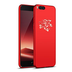 Coque Plastique Rigide Fleurs pour Xiaomi Mi 6 Rouge
