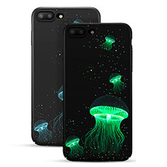 Coque Plastique Rigide Fluorescence pour Apple iPhone 8 Plus Noir