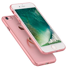 Coque Plastique Rigide Mat avec Support Bague Anneau A01 pour Apple iPhone SE (2020) Rose