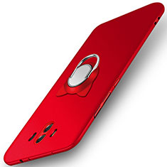Coque Plastique Rigide Mat avec Support Bague Anneau A02 pour Huawei Mate 10 Rouge