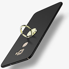 Coque Plastique Rigide Mat avec Support Bague Anneau A02 pour Huawei Mate S Noir