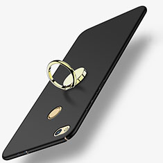 Coque Plastique Rigide Mat avec Support Bague Anneau A02 pour Huawei P9 Lite (2017) Noir