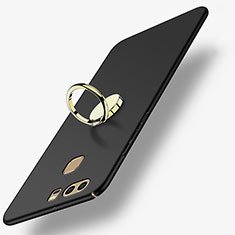 Coque Plastique Rigide Mat avec Support Bague Anneau A02 pour Huawei P9 Plus Noir
