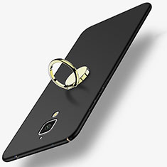 Coque Plastique Rigide Mat avec Support Bague Anneau A02 pour Xiaomi Mi 4 LTE Noir