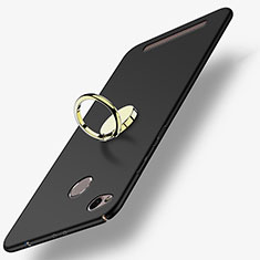 Coque Plastique Rigide Mat avec Support Bague Anneau A02 pour Xiaomi Redmi 3X Noir