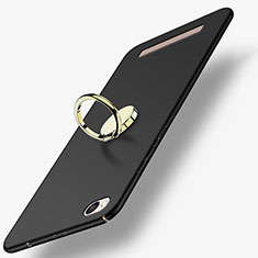 Coque Plastique Rigide Mat avec Support Bague Anneau A02 pour Xiaomi Redmi 4A Noir