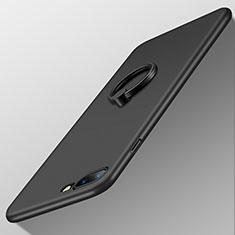 Coque Plastique Rigide Mat avec Support Bague Anneau A05 pour Apple iPhone 7 Plus Noir
