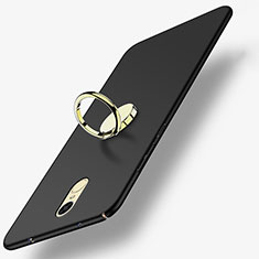 Coque Plastique Rigide Mat avec Support Bague Anneau pour Huawei Enjoy 6 Noir