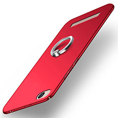 Coque Plastique Rigide Mat avec Support Bague Anneau pour Xiaomi Redmi 5A Rouge