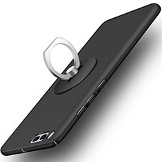 Coque Plastique Rigide Mat et Support Bague Anneau pour Xiaomi Mi 6 Noir