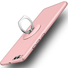 Coque Plastique Rigide Mat et Support Bague Anneau pour Xiaomi Mi 6 Rose