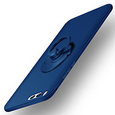 Coque Plastique Rigide Mat et Support Bague Anneau R01 pour Xiaomi Mi 6 Bleu