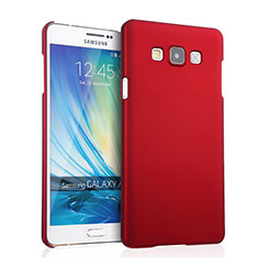 Coque Plastique Rigide Mat pour Samsung Galaxy A7 Duos SM-A700F A700FD Rouge