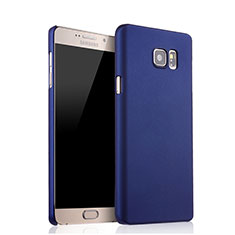 Coque Plastique Rigide Mat pour Samsung Galaxy Note 5 N9200 N920 N920F Bleu