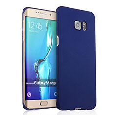 Coque Plastique Rigide Mat pour Samsung Galaxy S6 Edge+ Plus SM-G928F Bleu