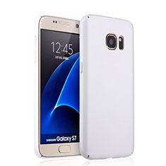 Coque Plastique Rigide Mat pour Samsung Galaxy S7 G930F G930FD Blanc