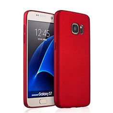 Coque Plastique Rigide Mat pour Samsung Galaxy S7 G930F G930FD Rouge