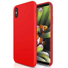 Coque Plastique Rigide Mat S01 pour Apple iPhone X Rouge