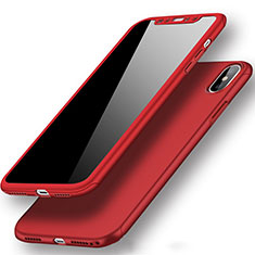 Coque Plastique Rigide Mat S02 pour Apple iPhone X Rouge