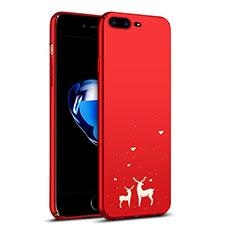 Coque Plastique Rigide Renne pour Apple iPhone 8 Plus Rouge