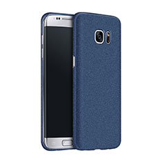 Coque Plastique Rigide Sables Mouvants pour Samsung Galaxy S7 Edge G935F Bleu